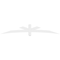 Ekena Millwork Alberta Architectural Grade PVC Gable Bracket, 96"W x 16"H x 4"D x 4"F, 4/12 Pitch GBP096X16X0404ALB00 - alternate 3